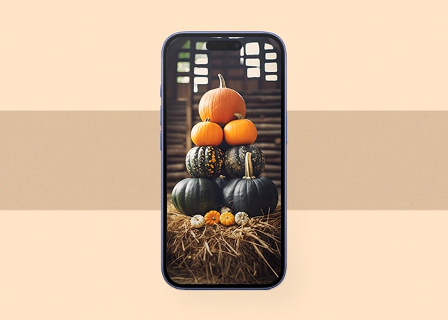 Stacked Pumpkins wallpaper.