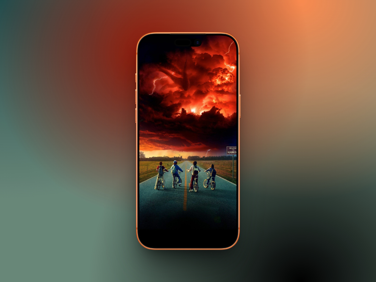 Stranger things sky background